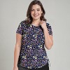 Calypsa Women's UPF 50+ Short Sleeve Adele Swim Top - 4 of 4