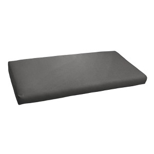 40"x17" Outdura Indoor/Outdoor Bench Cushion Steel - Sorra Home: Weather-Resistant, UV-Protected, Zippered - 1 of 4