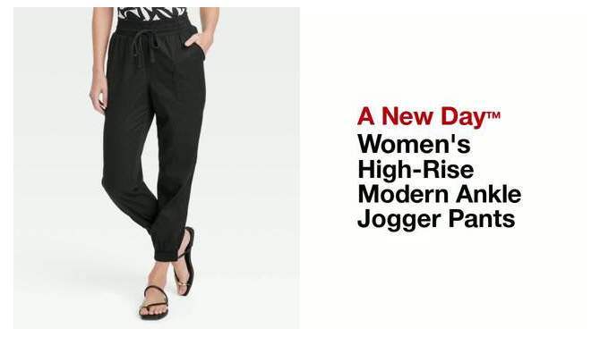 Women's High-Rise Modern Ankle Jogger Pants - A New Day™, 2 of 11, play video