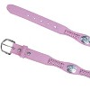 CTM Girls Rose Concho Leather Belt - 4 of 4