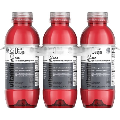 vitaminwater zero xxx a&#231;ai- blueberry- pomegranate - 6pk/16.9 fl oz Bottles