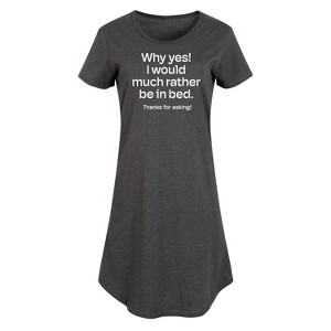 Women's - Instant Message - Winter Graphic T-shirt Dress - 1 of 4