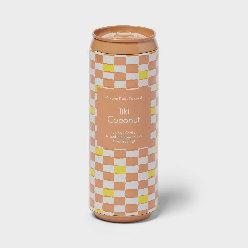 Printed Tin Can 10oz Candle Tiki Coconut - Opalhouse&#8482;, 1 of 4
