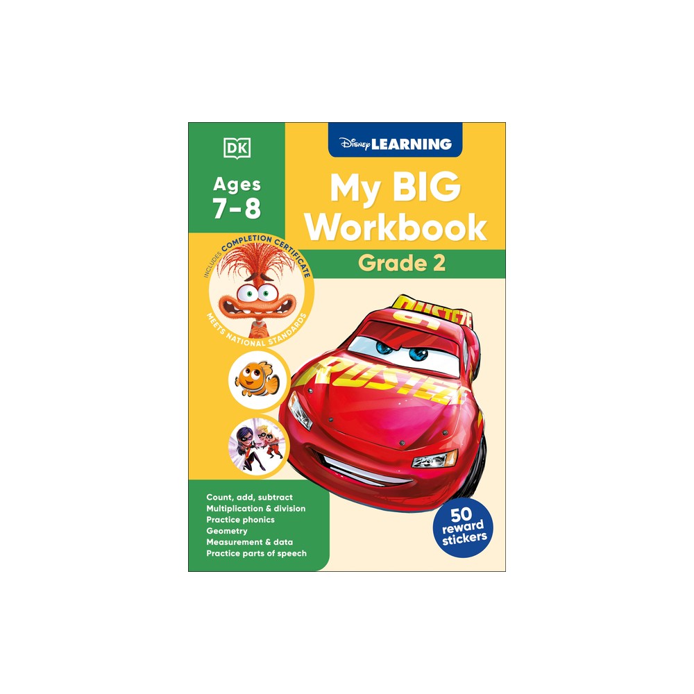 Disney Learning Big Workbook Grade 2 - by DK (Paperback)