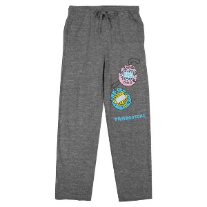 Tamagotchi Pets Women's Heather Gray Sleep Pajama Pants - 1 of 4