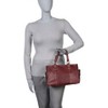 AmeriLeather Sophisticated Leather Shopper Bag – Espresso Top Grain Cowhide, Dual Side Pockets, Stylish Buckles, 13" Compact Tote - 3 of 3