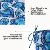 ARTPLAN Patio Chair Cushions Combined Seat and Back,Tufted Outdoor Swivel Chair Cushion with Tie,44"x20"x4"，1 Count,Floral - 4 of 4