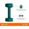 Vinyl Coated Dumbbell Set, Hand Weights for Home Gym, Strength Training & Fitness - 3 of 4