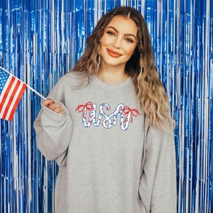 Simply Sage Market USA Cursive Coquette Sweatshirt - 1 of 4