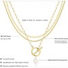 "Layered Gold & Silver Necklace Set for Women, 14K Gold Plated Dainty Choker with Coin Pendant, Stackable Trendy Jewelry Gift" - 3 of 4