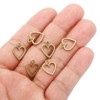 Unique Bargains Metal Bulk Elegant DIY Crafts Jewelry Making Heart Pendant 100 Pcs - 4 of 4
