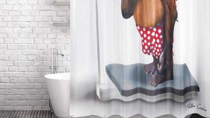 Weight Watcher Monkey Shower Curtain White/Brown - Allure Home Creations, 2 of 6, play video