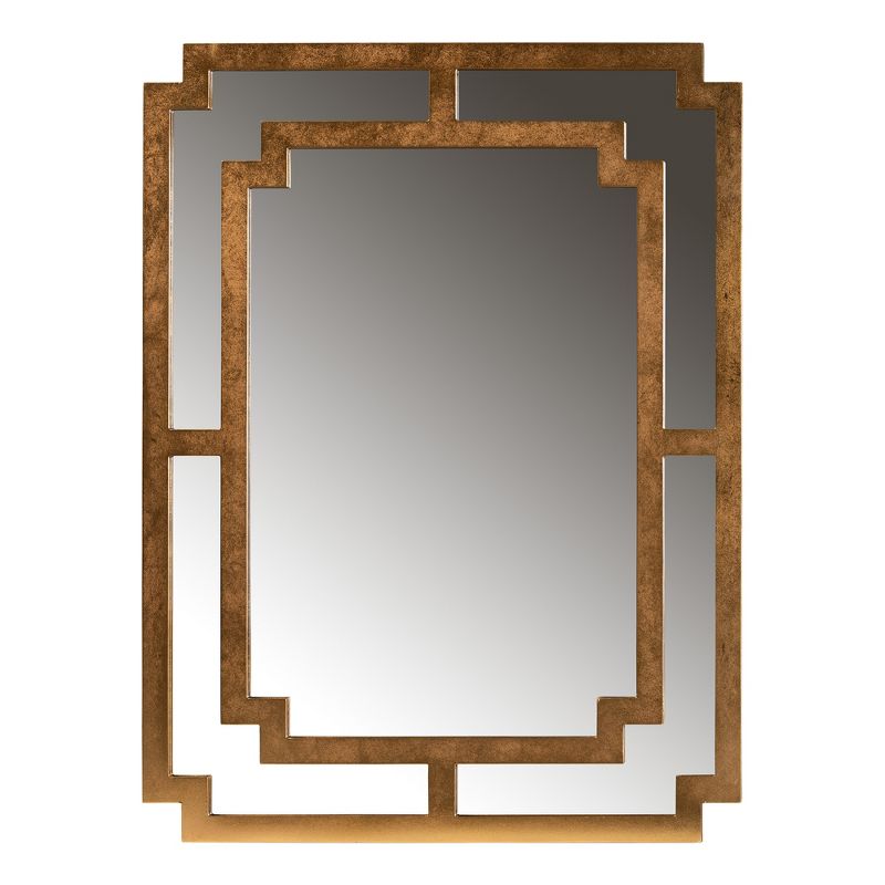 Baxton Studio Dayana Modern and Contemporary Antique Gold Finished Wood Accent Wall Mirror, 2 of 5
