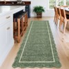 Scalloped Machine Washable Non-Slip Bordered Rug Non-Shedding Soft Low Pile Modern Accent Rugs - 4 of 4