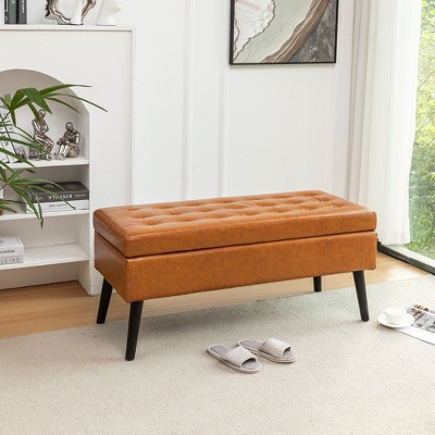 VYNXARIA Storage Bench with Storage Bench for Bedroom End of Bed Bench Foot of Bed Bench Entryway Bench Storage Ottoman Bench