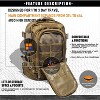 Tactical Backpack Military Army Daypack - Assault Pack for Men Molle Backpacks Bug Out Bag - 4 of 4