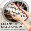 LunaLulinlk Dish Drying Mats, Mickey & Minnie Print Red Mesh Back, Ultra Absorbent 16” x 18” Counter Drying Mat, 2 Count - 2 of 4