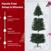 5ft/6ft/7ft Christmas Tree, Artificial Christmas Tree with Metal Stand & 7-Layer Realistic Pine Needles, Indoor, Outdoor Holiday Decor - 3 of 4