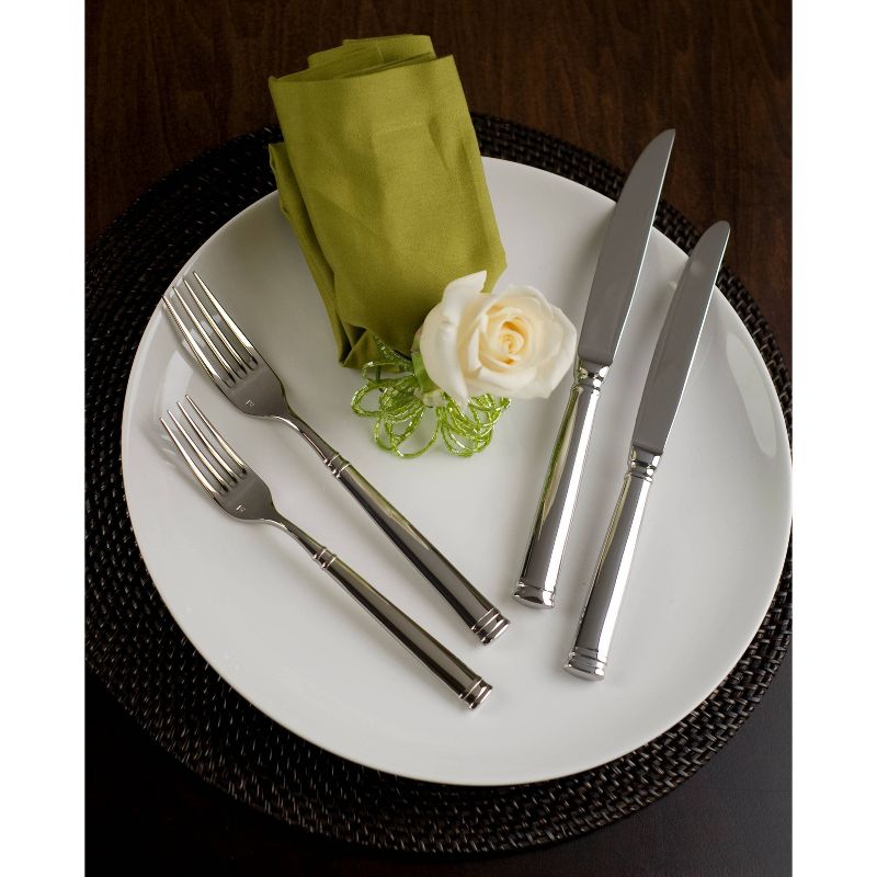 Fortessa Tableware Solutions 20pc Bistro Stainless Steel Flatware Set Silver, 4 of 6