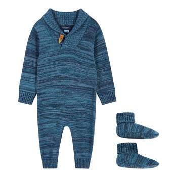 Andy & Evan  Infant  Boys Multi Colored Marled Toggle Romper.
