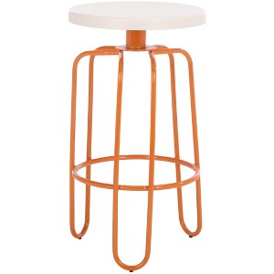 Osamu Counter Stool - FOX3257A - Cream/Orange - Safavieh Couture - 1 of 4