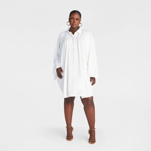 knee length dresses for ladies Henley Dress Jude Cloth in Square Dot Navy| Jude Connally S / Square Dot Navy