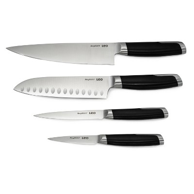 BergHOFF 8Pc PP Knife Set with Universal Black Knife Block, Grey