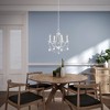 Livex Lighting Chesterfield 4 - Light Chandelier in  Antique White - 4 of 4