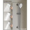 YAWWALK 3-Spray Wall Bar Shower Kits 1.8 GPM with Handheld Shower - 4 of 4