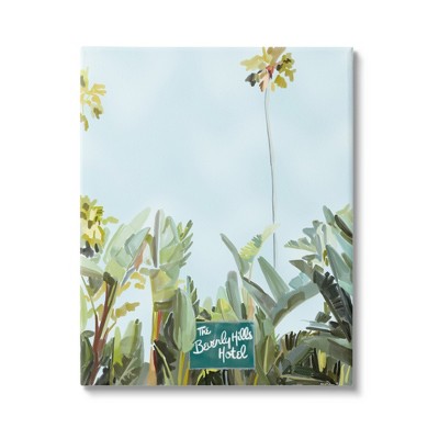 Stupell Industries Beverly Hills Hotel Plants Canvas Wall Art