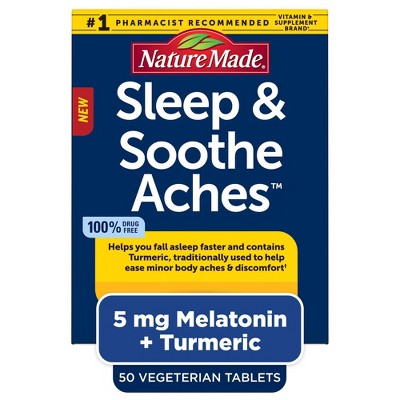 Nature Made Sleep & Soothe Aches Supplements - 50ct