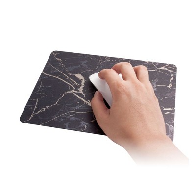 Insten Reflective Marble Design Mouse Pad - Anti-Slip Mat for Wired/Wireless Gaming Computer Mouse