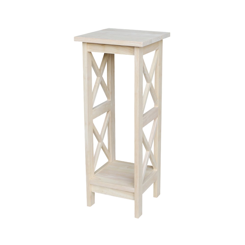 Photos - Plant Stand 30" X-Sided  Unfinished - International Concepts