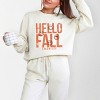 Simply Sage Market S.W.Smiley Hello Fall Lightweight Garment Dyed Sweatshirt - 2 of 4