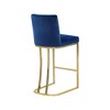 Meridian Furniture,Heidi Navy Velvet Stool - 2 of 4