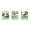 MAYEERTY Black Minimalist Ergonomic Dining Chairs Set of 4 - Extended Curved Cushion, Comfortable - 4 of 4