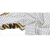 Allegra K Women's Polka Dot Square Scarf Neck Scarves Kerchief Neckerchief Headband Navy Blue Yellow 27.56*27.56 inches(L*W) - 4 of 4