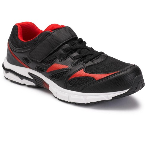 Kingsize Men's Wide Width Kingsize No-tie Sneakers - Big - 14 Ew, Jet Black  Blaze Red : Target
