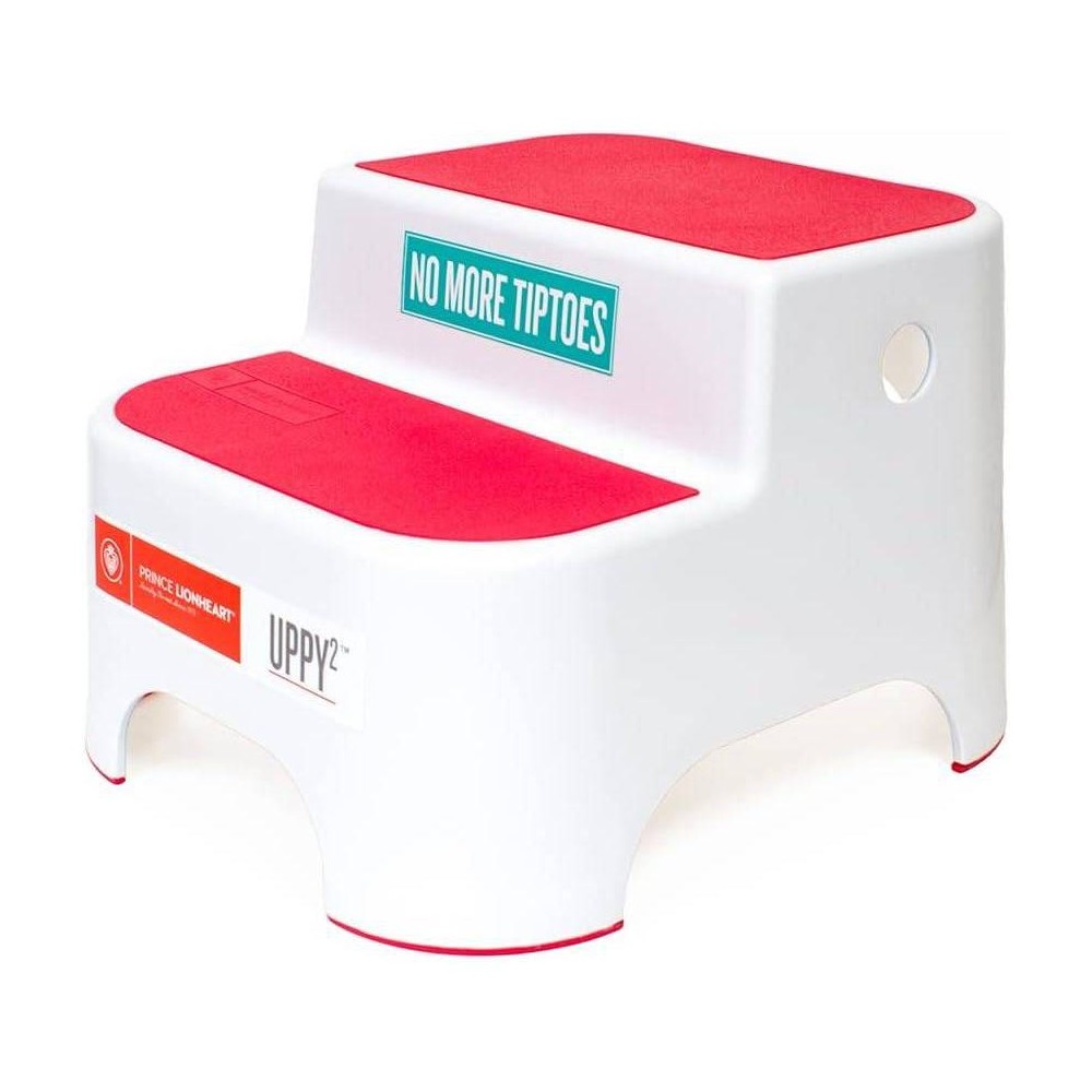 Prince Lionheart Uppy2 Step Stool for Kids' Potty Training and Bathroom - Coral