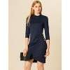 INSPIRE CHIC Women's Office Work Business Stretchy Sheath Bodycon Dress - 3 of 4