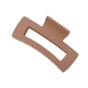 Unique Bargains Grace Rectangle Frosted Hair Clips 1 Pc - 1 of 4