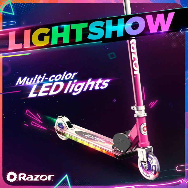 Razor A+ 2 Wheel Scooter with LED Lights, 4 of 13