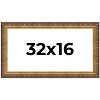 PosterPalooza | Panoramic Museum Gold Picture Frame - UV Acrylic, Foam Board Backing, Hanging Hardware - 2 of 4