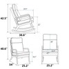 NicBex Boucle Fabric Glider Rocking Chair,Upholstered Nursery Rocking Chairs with High Backrest,Modern Rocking Chair,Nursing Chair for Bedroom - 3 of 4