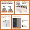 Parrot Uncle 52" Modern Pull Chain Ceiling Fan with Light - 3 of 4