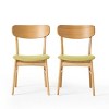 GDFStudio Alexis Modern Fabric Upholstered Dining Chairs (Set of 2) - 2 of 4