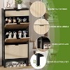 Shoe Storage Cabinet with 3 Flip Drawers, Entryway Cabinet with Adjustable Shelves - 4 of 4