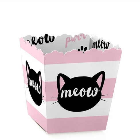 Big Dot of Happiness Purr fect Kitty Cat Party Mini Favor Boxes Kitten Meow Baby Shower or Birthday Party Treat Candy Boxes Set of 12