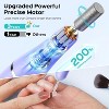 COSLUS Cordless Nail Drill Electric: 2-in-1 Nail File with Flash Cure for Acrylic Gel Dip Powder Nails, Stepless Control for Beginner Home DIY - 4 of 4
