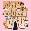 Girls Star Wars May The Fourth Be Retro T Shirt - 2 of 4